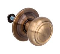 AMIG - 10855 | Bouton de porte d´entrée 53 | Ø70 mm | Laiton | Vieilli