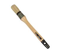 Amig - Brosse pressée à Poils purs et synthétiques | Ø 29 mm | Usage général | Finition optimale | avec Virole en Acier Inoxydable et Manche en Bois Verni