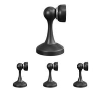 Amig - Butée Magnétique pour Retenir les Portes | Installation au Sol ou au Mur | Aimant Puissant | Installation Facile, Visserie Incluse | Acier Inoxydable | Couleur Noir | Ø55 x 85 mm (Lot de 4)