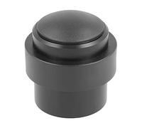 Amig - Butée pour portes de passage | Diamètre 30 x 36 mm | Modèle 205 | Aluminium avec finition noire mate | Canto rond | Comprend des tirefonds + chevilles pour son installation (Lot de 6)