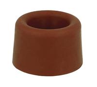 Amig - Butoir De Porte | Ø30 X 25 mm | Fixation Au Sol Avec Vis | Simple Support pour Protéger les Murs Contre les Chocs Et les Rayures | Empêche les Claquements | Plastique Brun