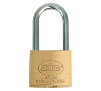 Amig - Cadenas de Sécurité en Laiton avec Arc en Acier 20mm | Arc Long de Haute Qualité | Pour Casiers, Portes, Armoires, Valises et Sacs à Dos, Laiton Mat, 20 mm, Laiton et Arc en Acier Traité