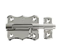Amig - Cadenas en Laiton | Verrou pour Porte Intérieure et Extérieure | Résistant à la Corrosion | Installation Facile | Serrure Menuiserie Métallique | Nickelé, 40 mm, Acier