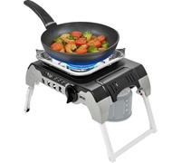 Amig - Camping Gas Möunt - Réchaud à Gaz Portable pour l’Extérieur - avec Support en Acier Inoxydable et Régulateur de Flamme - 2,4 kW de Puissance - Excursions et Camping - Certifié CE