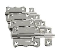 Amig - Charnière 3034 | Verrou de Porte Robuste | Fermeture Polyvalente pour Intérieur et Extérieur | Installation Facile | Acier Alliage Résistant, Plaqué Nickel, 70 mm (Lot de 4)