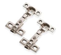 Amig - Charnière à Cazolette Hydraulique Droite Niquelée - Ø26 mm - Acier Niquelé - Ouverture 110° - Installation Cachée pour Portes de Meubles - Vis Réglables