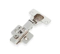 Amig - Charnière à Cazolette Hydraulique Droite Niquelée - Ø35 mm - Acier Niquelé - Ouverture 110° - Installation Cachée pour Portes de Meubles - Vis Réglables