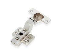 Amig - Charnière à Cazolette Hydraulique Superaco Niquelée - Ø35 mm - Acier Niquelé - Ouverture 110° - Installation Cachée pour Portes de Meubles - Vis Réglables