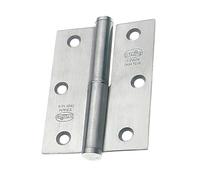 Amig - Charnière À Gauche | 90 X 65 X 2,5 mm | Nettoyeur Haute Pression | Bords Plats | Bords Carrés | Supports De Porte Avec Fermeté | Acier Inoxydable 18/8 Argent Mat