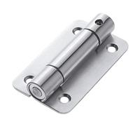 Amig - Charnière À Recouvrement | 90 X 52 X 2 mm | Avec Ressort | Pour Écrans En Bois | Idéal Pour Les Portes De Salles De Bains Publiques | Acier Inoxydable 18/8 Argent Mat