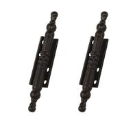 Amig - Charnière Amovible Décorative avec Finition | Fabriquée en Zamak pour Portes Battantes d'Armoires et Autres Meubles | Dimensions 100 x 10 mm | Noire