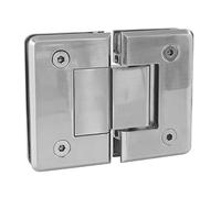 Amig - Charnière de douche mod. C | Acier inoxydable 18/8 résistant à la corrosion | Charge max 35 kg par paire | Compatibilité charnière ancienne porte placard, Niquel Mat