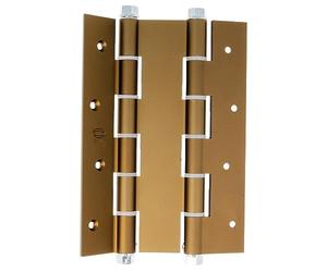 Amig - Charnière double action | 180 x 133 x 4 mm | Chants carrés | Verrouillage automatique et régulation de la puissance llen incluse | Portes avec épaisseur maximale de 35 mm | Aluminium