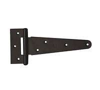 Amig - Charnière en Acier pour Portes | Type T | Installation Facile | Adaptée Portes Placard et Jardin | Charnière Papillon | Noir, 150 mm, Acier allié