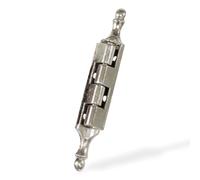 Amig - Charnière nickel pour Armoires - Zamak - 79 x 40 mm - Démontable - Résistante à la corrosion et Durable - Facile à Installer