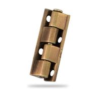 Amig - Charnière pour Armoires - Zamak - Finition en Cuir - 40 x 9 mm - Démontable - Résistant et Durable - Facile à Installer