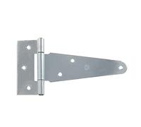 Amig - Charnière T en Acier | Finition Zinc Anticorrosion | Pour Portes d'Entrée et Placards | Facile à Installer | Compatible Bricolage, 150 mm, Acier allié