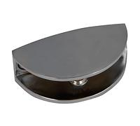 Amig - Clip Support pour Étagère | Ouverture maximale de 6 mm | Lot de 2 Pièces | Pour Poser des Étagères et des Bibliothèques sur les Murs, les Armoires ou les Meubles | Zamak Argenté