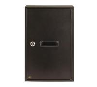 Amig - Collecteur de courrier intérieur en Acier | Avec Ouverture Arrière Verrouillable | Capacité A4 | Installation Facile | Noir, 40x25x10 cm, Acier Allié