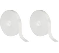 Amig - Cordon de rechange pour volet roulant - Sangle de remplacement pour enrouleur de store - Utilisation fluide et grande résistance - 14 mm x 6 m - PVC tissé - Finition beige (Lot de 2)