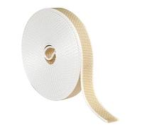 Amig - Courroie pour enrouleur de volets - beige et blanc | Courroie rigide au toucher doux | Résistante aux rayons UV et à l’abrasion | 22 mm x 6 m