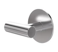 Amig - Crochet mural adhésif pour serviette Mod. 6 | Patère de salle de bain sans vis | 60 x 55 x 65 mm | Acier inoxydable | Argent mat