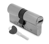 Amig - Cylindre de Serrure Anti-Bumping | Goupille Anti-Perçage | Panneton 15 mm | 6 Broches en Acier Inoxydable, Chromé Mat, Taille 62 (31-31), Métal