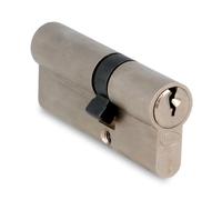 Amig - Cylindre de sécurité | Serrure de porte | Cylindre de haute sécurité | Comprend 3 clés | Longue came | Argent mat | Bas : 70 (30-40 mm)