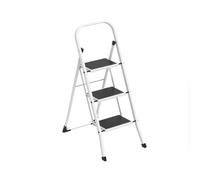 Amig Échelle Pliable 2 Marches Acier Blanche 82x52x42 cm