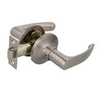 Amig - Ensemble de poignées | Poignées avec loquet carré | Pour portes intérieures | Zamak | Avec serrure d'entrée 60/70 mm | Pour portes en bois de 35 à 45 mm d'épaisseur | Chromé mat