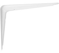Amig - Équerre d'étagère murale | Console pour étagère | Support étagère en Acier | Coleur: Blanc | Dimensions: 350 x 300 | Poids max.: 40 kg