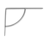 Amig - Équerre d'étagère murale | Console pour étagère | Support étagère en Acier | Coleur: Gris Métallisé | Dimensions: 250 x 200 | Poids max.: 90 kg