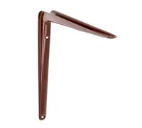 Amig - Équerre d'étagère murale | Console pour étagère | Support étagère en Acier | Coleur: Marron | Dimensions: 300 x 250 | Poids max.: 30 kg