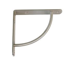 Amig - Équerre d'étagère murale | Console pour étagère | Support étagère en Acier | Coleur: Nickel Brossé | Dimensions: 170 x 170 | Poids max.: 180 kg