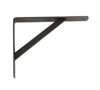 Amig - Équerre d'étagère murale | Console pour étagère | Support étagère en Acier | Coleur: Noir | Dimensions: 250 x 200 | Poids max.: 330 kg