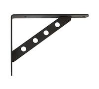 Amig - Équerre d'étagère Murale | Console pour étagère | Support étagère en Acier | Coleur: Noir | Dimensions: 300 x 240 | Poids Max.: 260 kg
