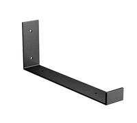 Amig - Équerre en L Unitaire pour Étagères Industrielles - 103 x 261 x 40 mm - Acier Noir Mat - Support Murale pour Étagère - Design Fonctionnel et Résistant - Idéal pour Étagères Murales