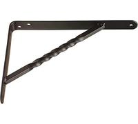 Amig - Équerre étagère - Support Mural pour étagère - Haute résistance Jusqu’à 225 kg - 200 x 150 mm - Acier - Noir