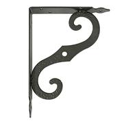 Amig - Équerre étagère - Support Mural pour étagère - Résistant Usage léger - 100 x 90 mm - Acier - Noir