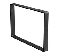 Amig - Équerre Rectangulaire Unitaire pour Étagères Industrielles - 211 x 311 x 30 mm - Acier Noir Mat - Support Murale pour Étagère - Design Fonctionnel et Résistant - Idéal pour Étagères Murales