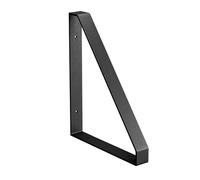 Amig - Support triangulaire pour étagères industrielles | 211 x 261 x 30 mm | Acier | Couleur : Noir mat | Angle pour étagères | Équerres métalliques noires