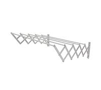 Amig - Étendoir Extensible Mural Niza | Fabriqué en Aluminium de Haute résistance | Finition Inoxydable | Dimensions : 100x14x3cm | Étendoir à Linge Pliable | Étendoir extérieur