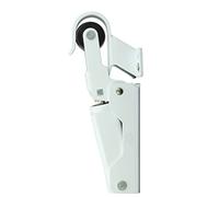 Amig - Ferme-porte hydraulique en aluminium - blanc - pour freiner ou retenir les portes d’un poids maximal de 40 kg et 85 cm de large, amortisseur anti-chocs et claquements de porte, vis incluses