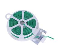 Amig - Fil Plastifié Acier P40-30 | Flexible et Robuste pour Jardinage | avec Coupe-légumes Métallique | 30m, Blanc/Vert, Acier Plastifié