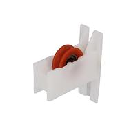 Amig - Galet pour fenêtre coulissante - Lot de 2 unités - Dimensions 35 x 39 mm - Boîtier en nylon avec roulements à billes - Conçu pour fenêtres coulissantes - Couleur blanche - Mod. COR03