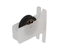 Amig - Galet pour fenêtre coulissante - Lot de 2 unités - Dimensions 38 x 40 mm - Boîtier en nylon avec roulements à billes - Conçu pour fenêtres coulissantes - Couleur blanche - Mod. COR02