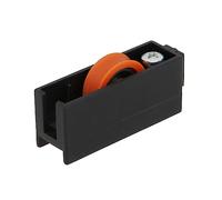 Amig - Galet pour fenêtre coulissante - Lot de 2 unités - Dimensions 51 x 20 mm - Boîtier en nylon avec roulements à billes - Conçu pour fenêtres coulissantes - Couleur noire - Mod. COR09