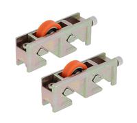 Amig - Galet pour fenêtre coulissante - Lot de 2 unités - Dimensions 75 x 18 mm - Boîtier métallique réglable - Roulement à billes - Conçu pour fenêtres coulissantes - Acier bichromaté - Mod. COR26