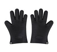 Amig - Gants en Silicone pour Barbecue - 27 x 14 cm - Silicone - Résistants à la Chaleur - Ajustement Flexible et Manipulation Sûre des Plateaux Chauds - Mod. AM16