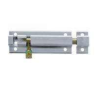 Amig - Goupille De Jante | 50x30 mm | Idéal Pour Les Portes Intérieures En Bois | Bords Carrés | Loquet Pour Salle De Bain, Chambre Ou Bureau | Boulon De Sécurité | Aluminium Argenté